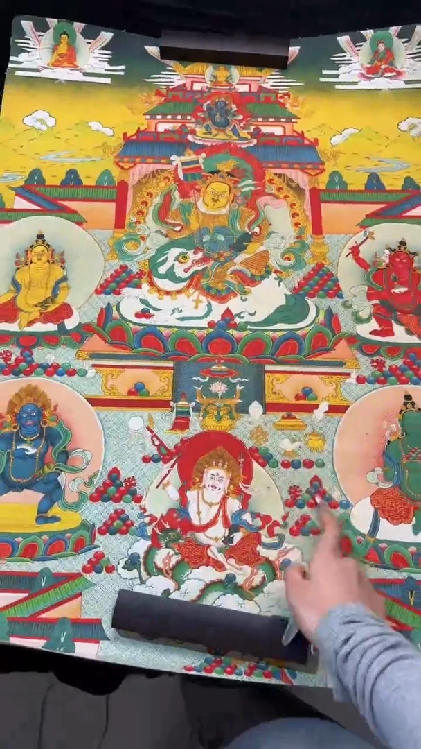 装裱画手绘唐卡藏艺阁TK16059