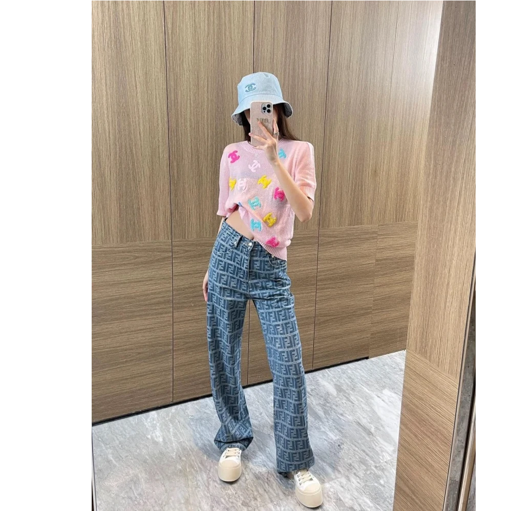 【预热】中古风牛仔直筒裤男女夏2025新款小个子高腰显瘦宽松