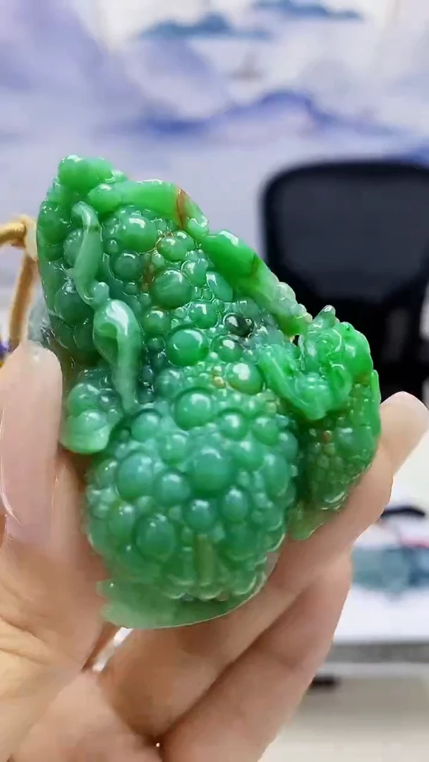 定制翡翠未镶嵌5060xx-毛货挂件173