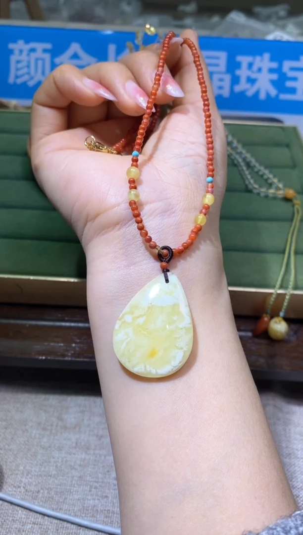 【闪购商品】蜜蜡颈饰未镶嵌多样性发一件376