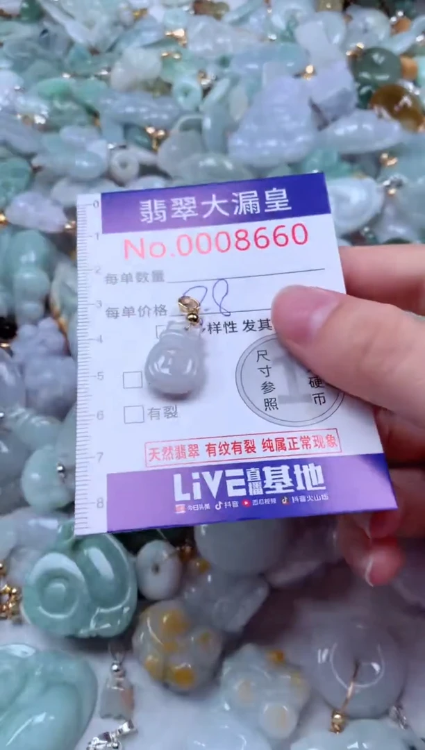 吊坠(不含链)未镶嵌翡翠8660
