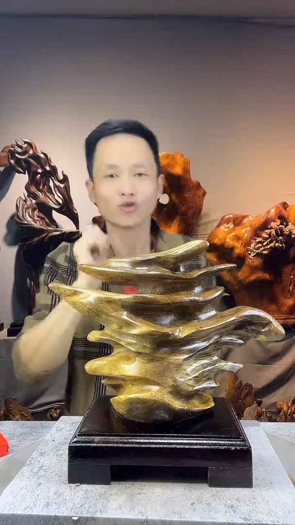 金丝楠小*帅小叶桢楠随行摆件34