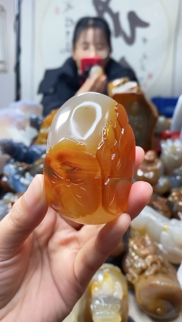 【闪购商品】玛瑙/玉髓手把件未镶嵌0