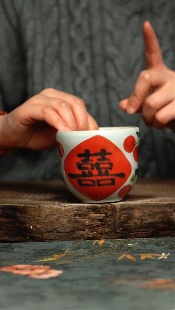 【闪购商品】杯杯釉下彩手工手绘同款陶器