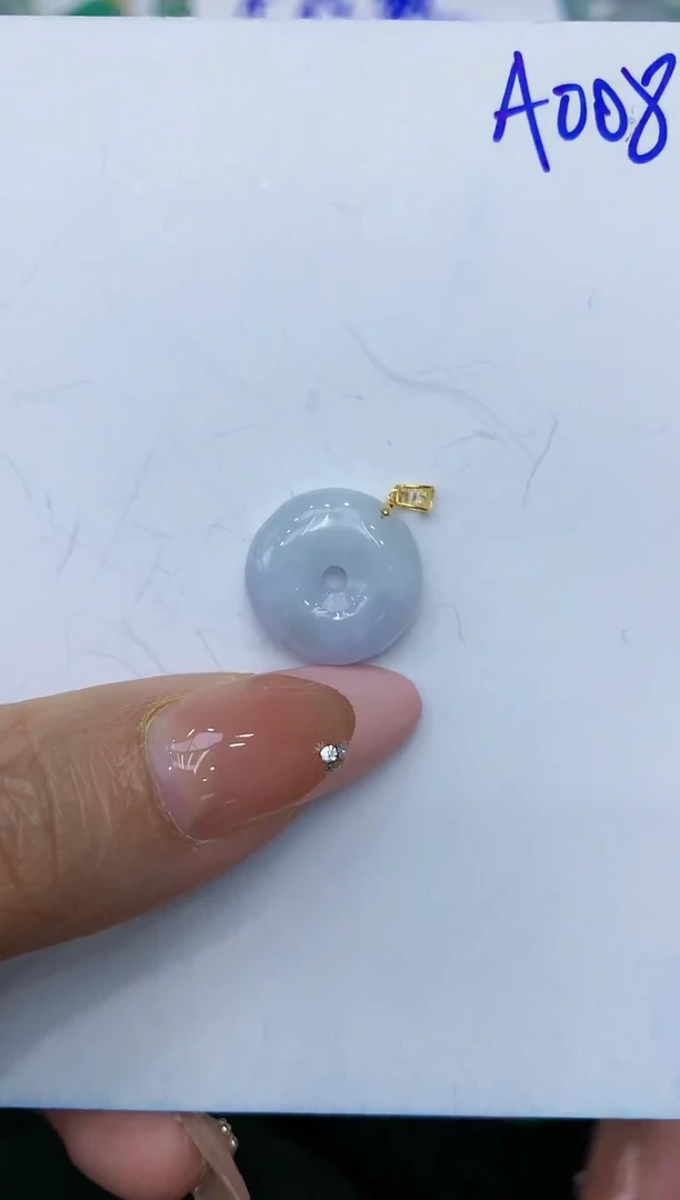 【闪购商品】翡翠颈饰18K金镶嵌1111111111