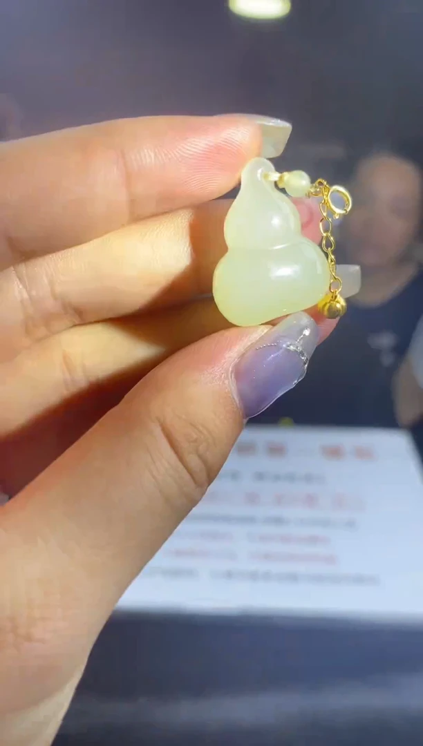 和田玉银S925镶嵌吊坠(不含链)吊坠-D9429