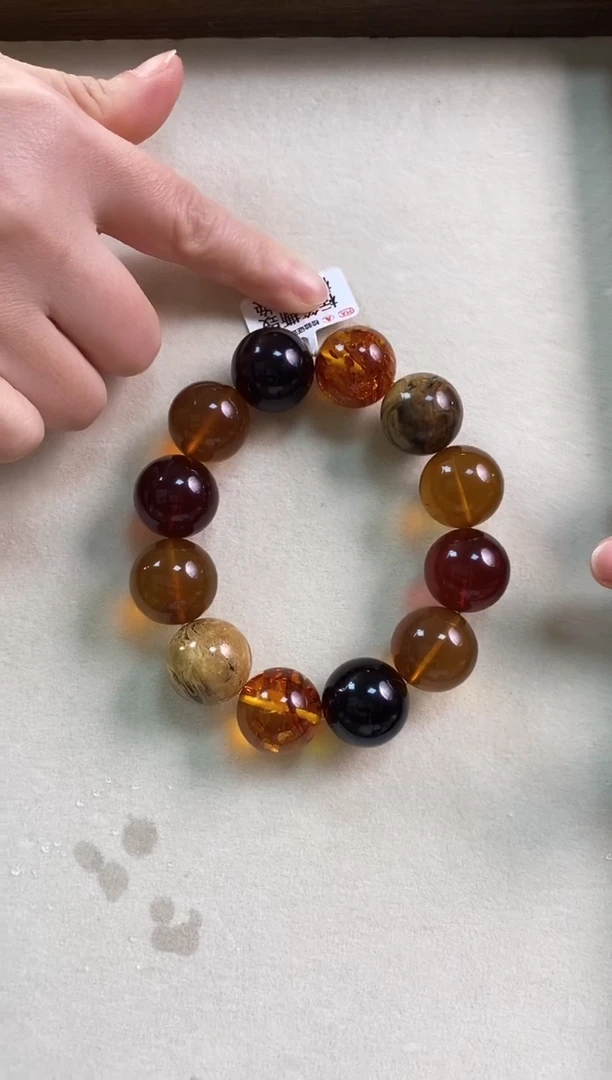 【闪购商品】琥珀颈饰未镶嵌天然珠宝多宝手串20+