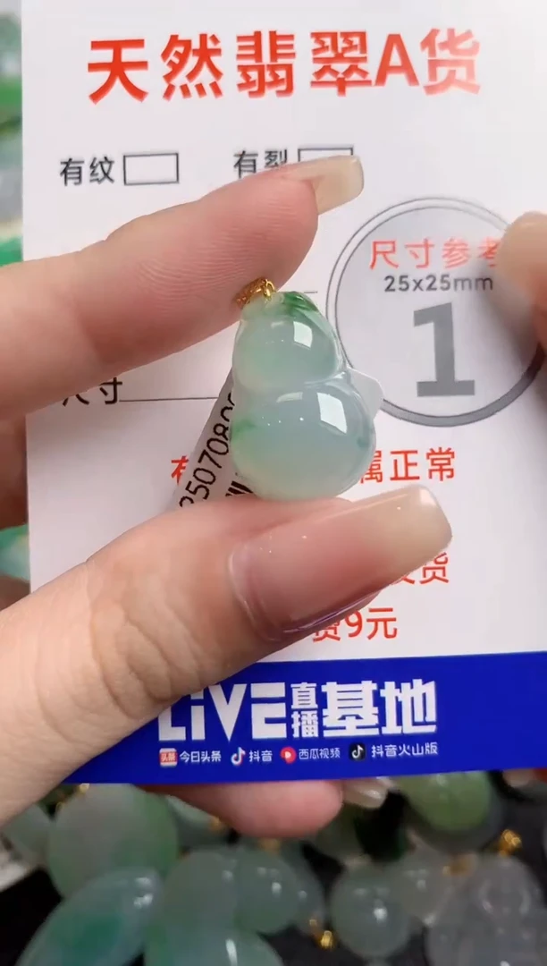 翡翠18K金镶嵌颈饰0801835421