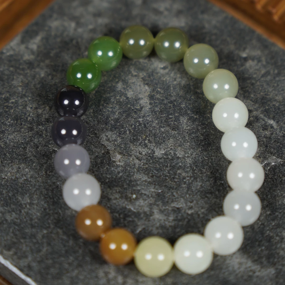 国玉和田玉多宝手串10mm