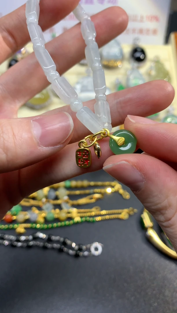 未镶嵌手串翡翠手串|75+30