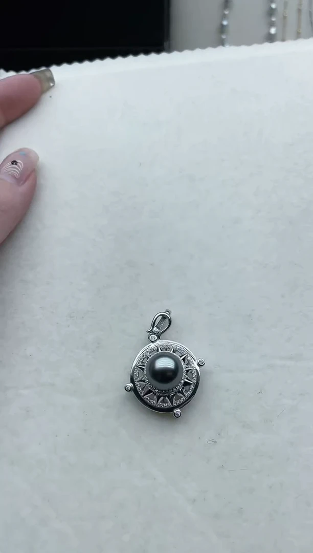 【闪购商品】海水珍珠吊坠银S925镶嵌Y49