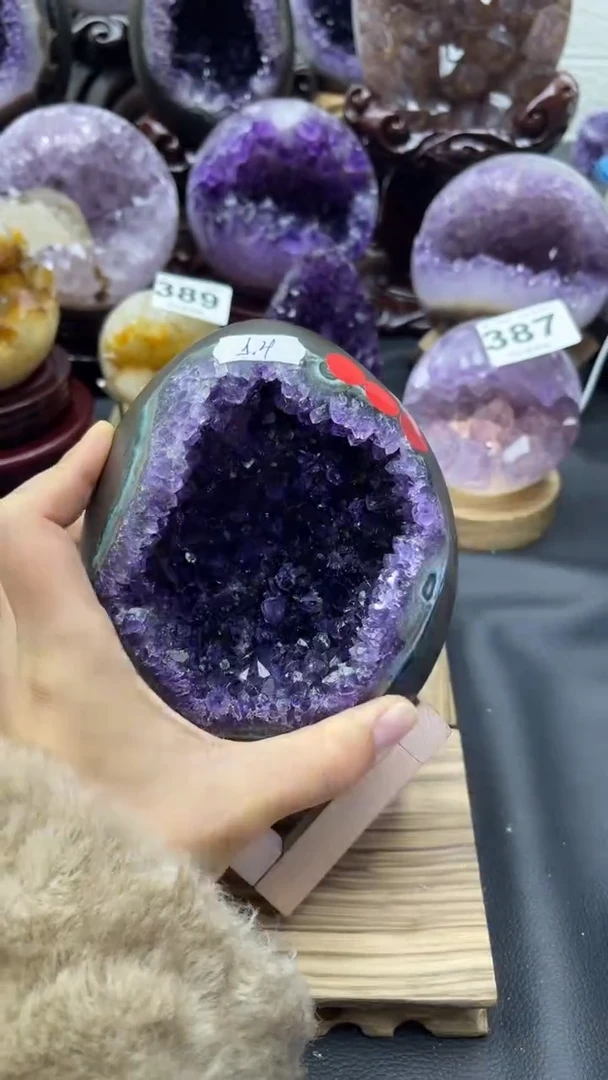 未镶嵌大型摆件（非配饰）紫晶397号龙蛋