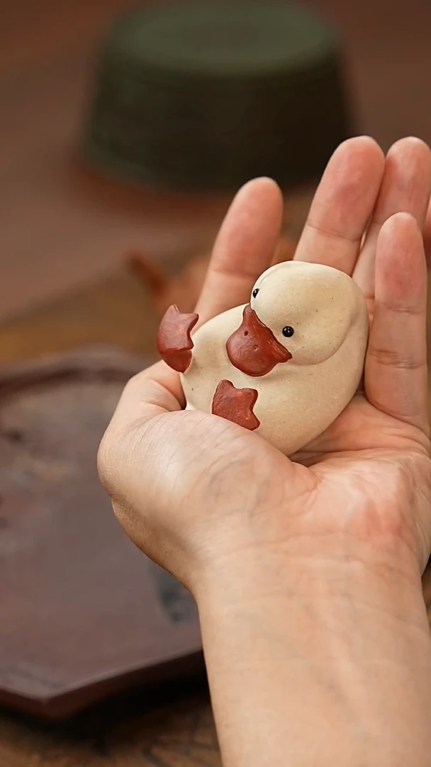 紫砂茶宠躺平小鸭子茶宠躺平小鸭子茶宠