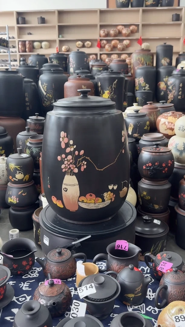 罐瑕疵茶缸高50cm彩填   367