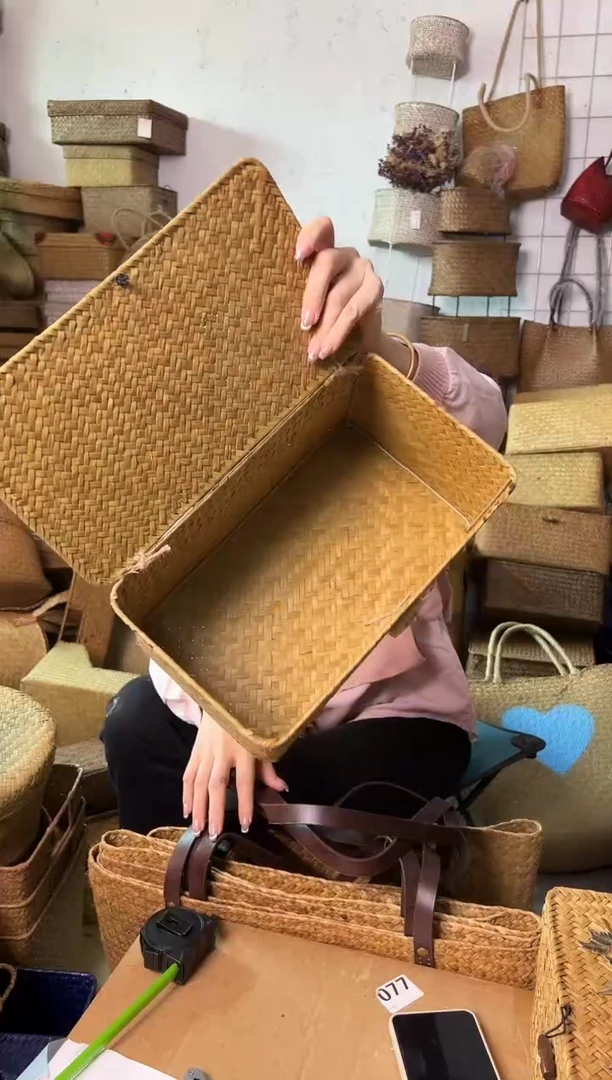 草编草编包/草编收纳盒微瑕疵