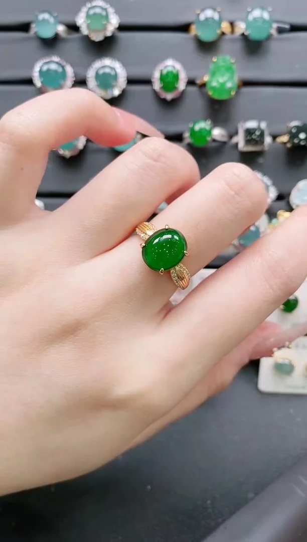 【闪购商品】翡翠戒指银S925镶嵌11111111