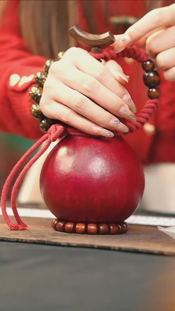 【闪购商品】WY118红色中容量酒葫芦随缘发