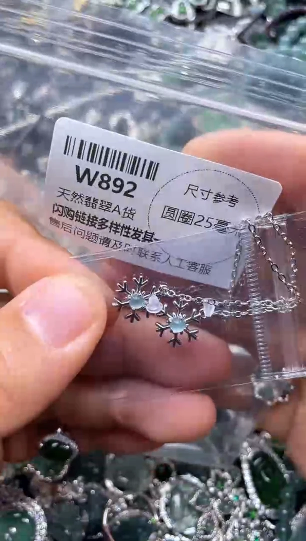 【闪购商品】翡翠颈饰未镶嵌W892耳链