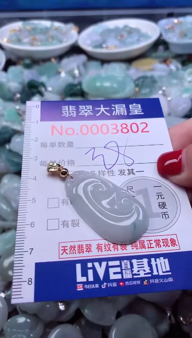 颈饰未镶嵌翡翠3802