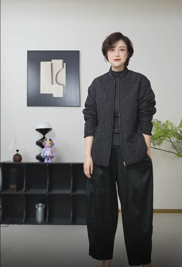 【U.M】星芒飞行员羊毛拉链保暖棉服显瘦减龄两面可穿