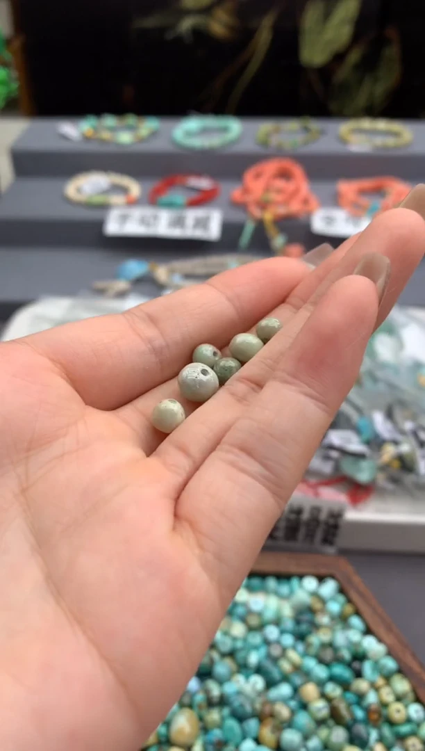 未镶嵌绿松石单珠定制洋.x61