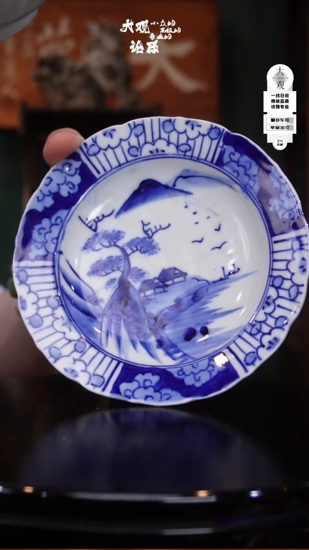 瓷片大观论器青花盘