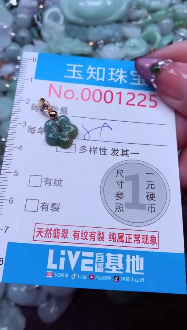 吊坠(不含链)未镶嵌翡翠1225