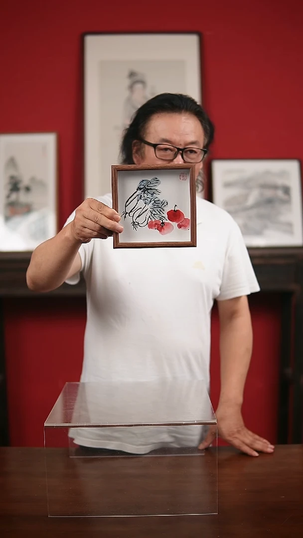 国画手写手绘-6寸摆台