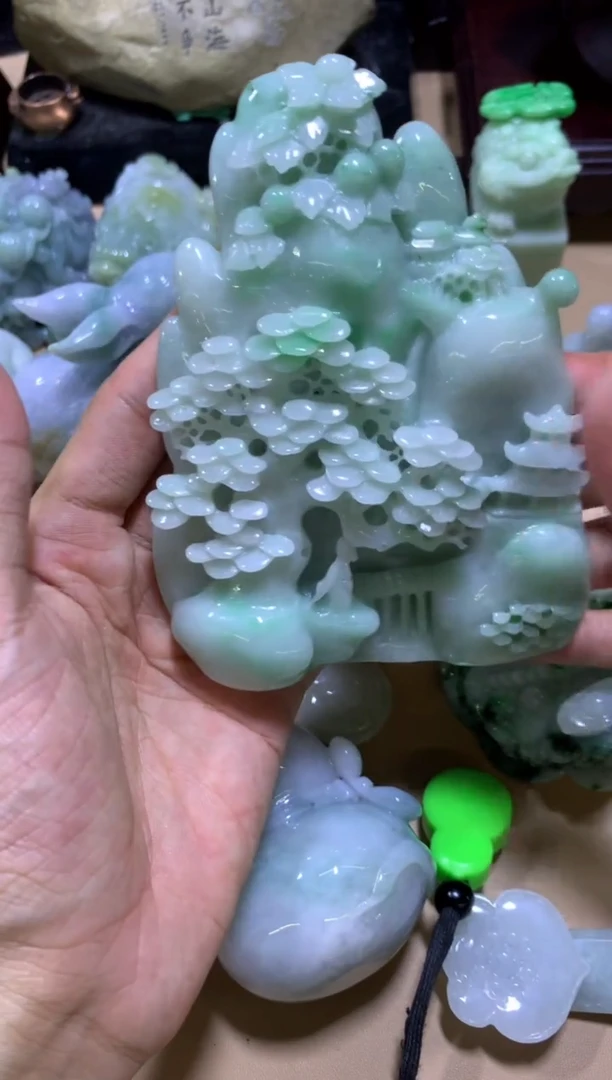 未镶嵌摆件翡翠用****3翡翠摆件