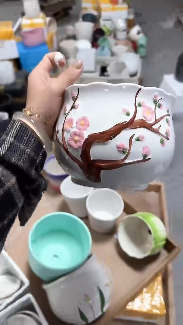 瑕疵陶瓷花盆+E84