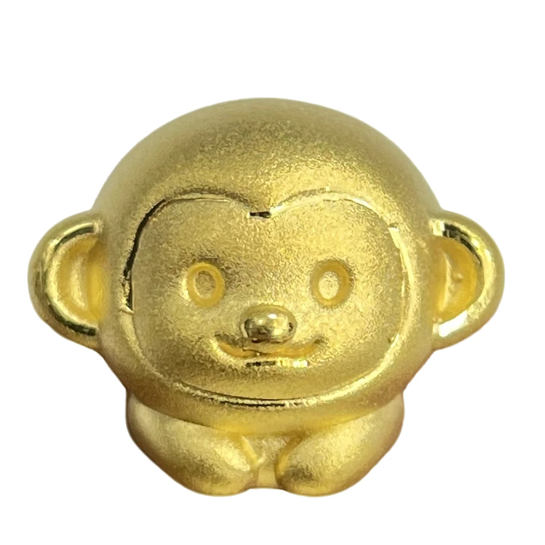 黄金直播间足金999生肖猴转运珠DP2382-0820