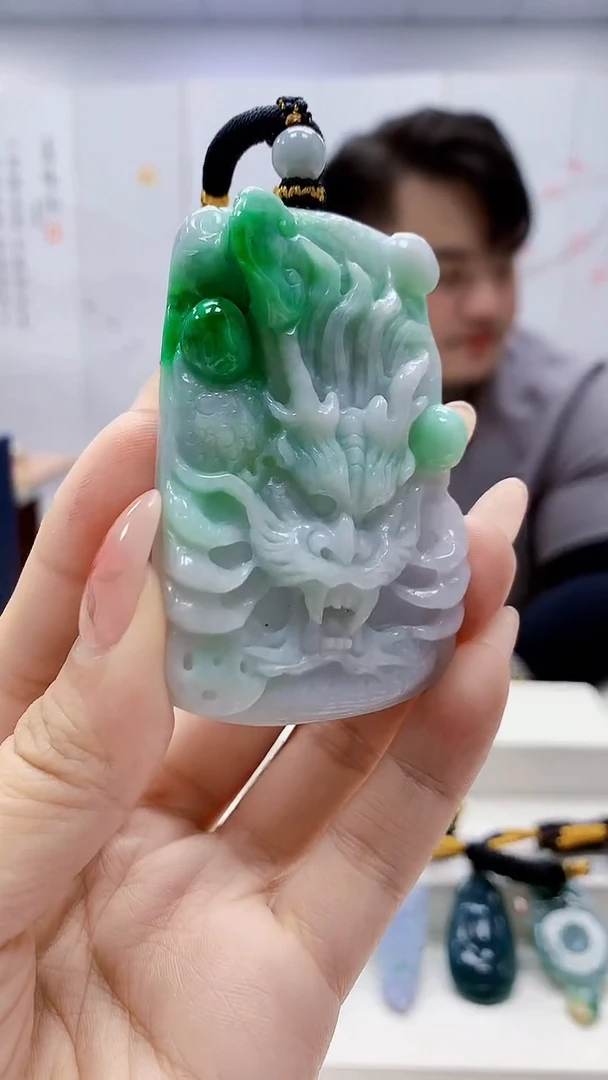 未镶嵌定制翡翠5060ty-毛货挂件65