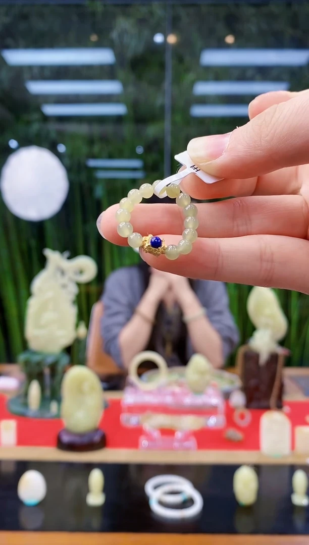 未镶嵌和田玉挂件闪购小米珠戒指