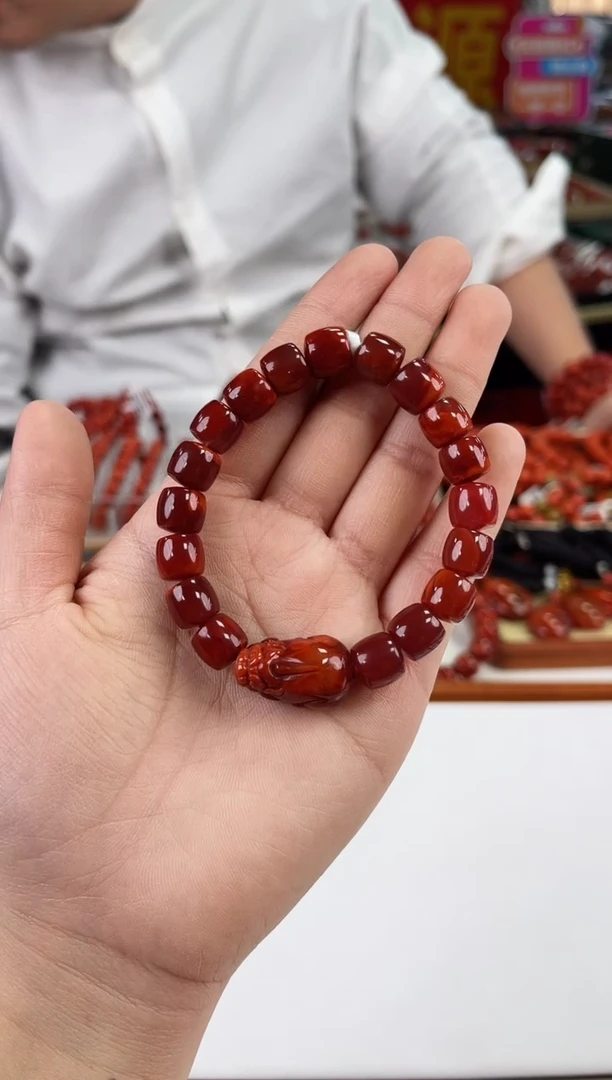 【闪购商品】南红玛瑙瓦西直切diy手串9+未镶嵌一个/条