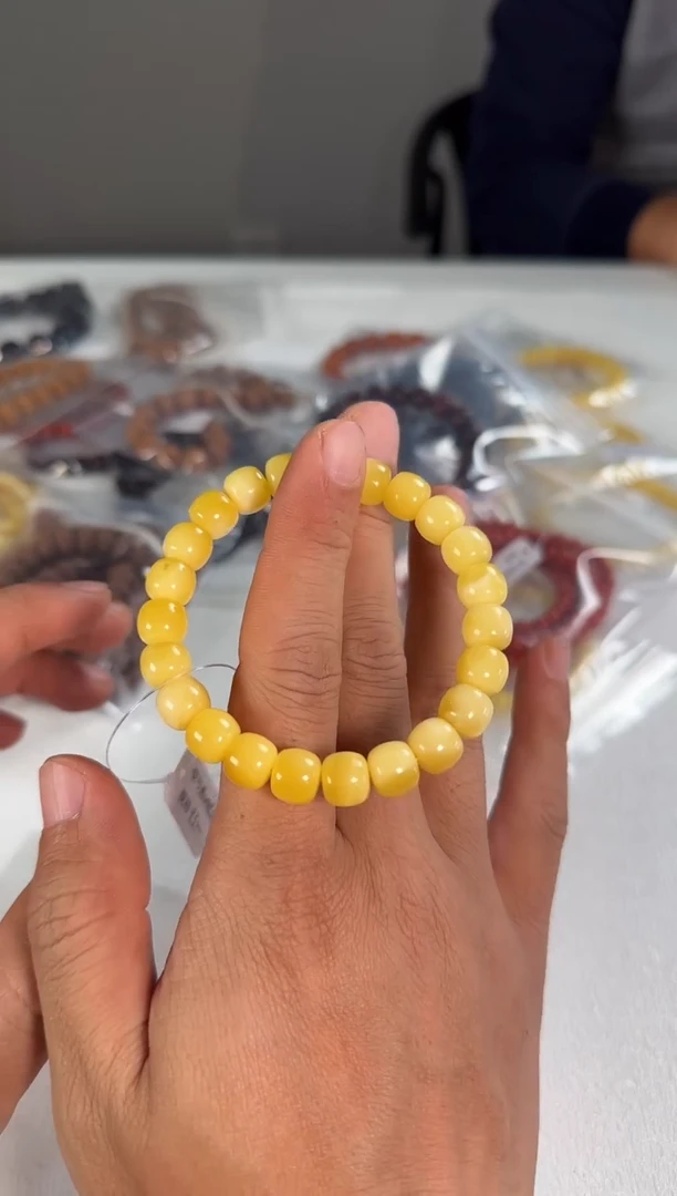 手链琥珀未镶嵌9.3尺寸精工全品