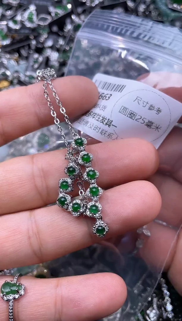 【闪购商品】翡翠颈饰未镶嵌D663项链