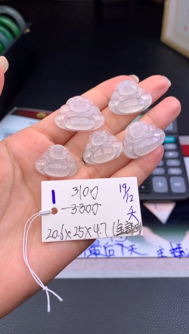 颈饰未镶嵌翡翠假一赔三 挂件