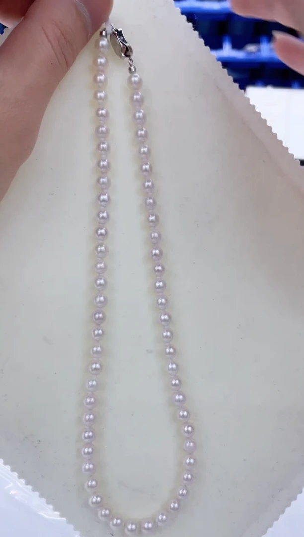 颈饰银S925镶嵌海水珍珠