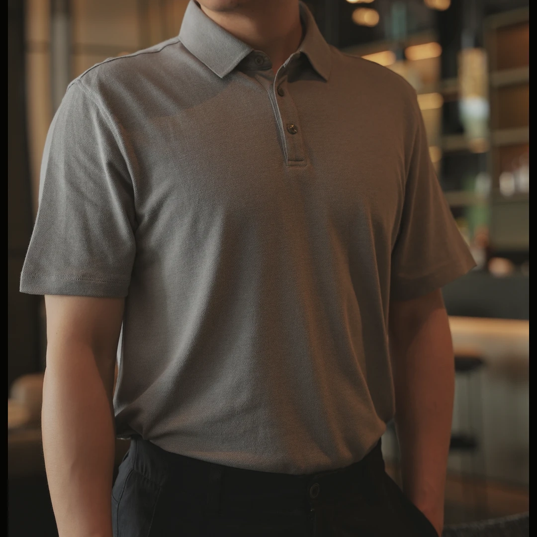 小马棉T-二代【凉感】polo衫冰感男夏纯色棉简约休闲舒适亲肤透气