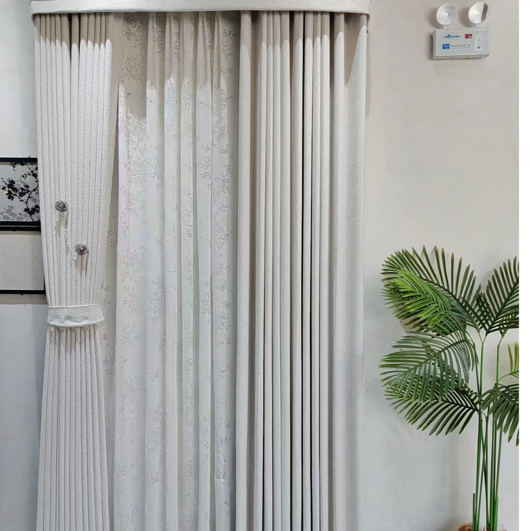 奶油风窗帘法式简约风百搭款小碎花窗帘