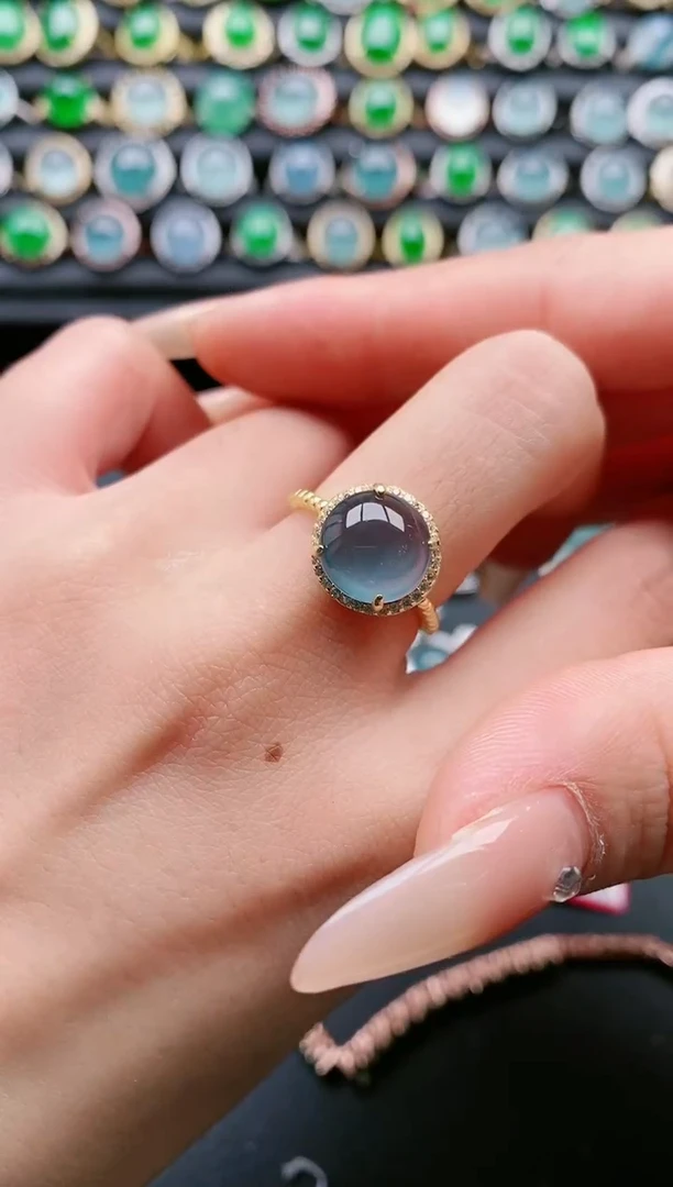 【闪购商品】翡翠戒指银S925镶嵌1111111