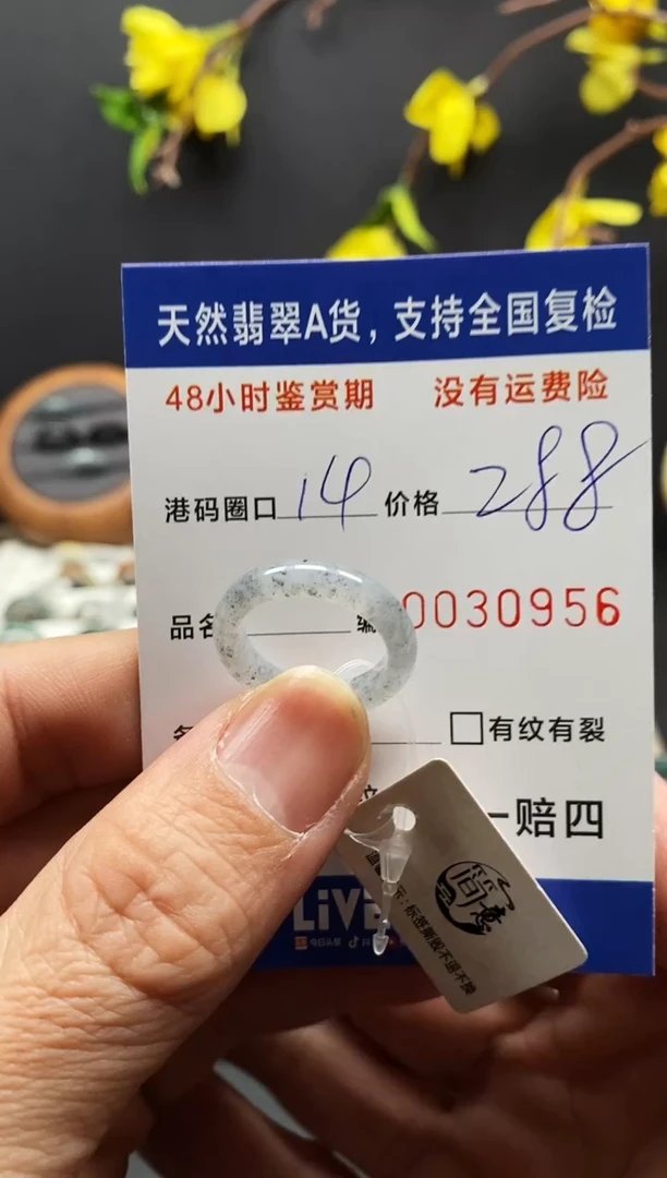 未镶嵌戒指翡翠0956