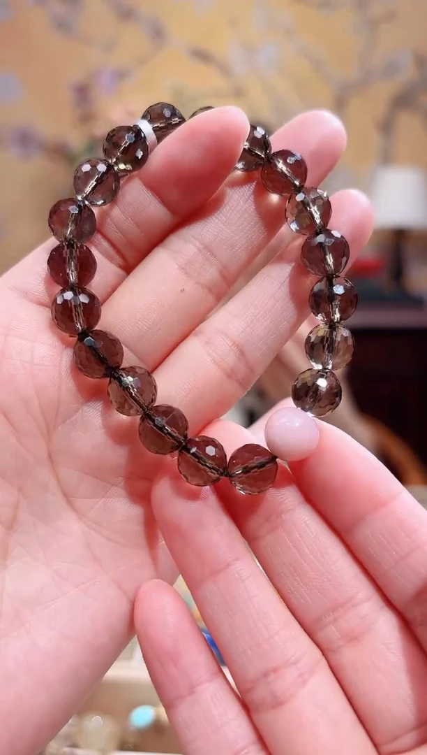 未镶嵌手链水晶天然茶晶设计款