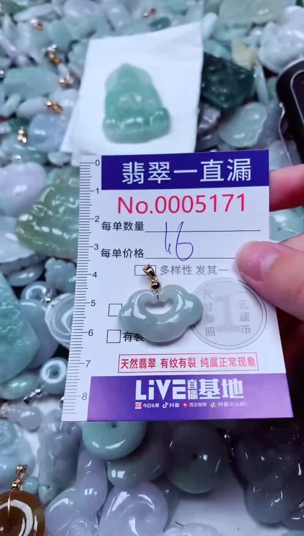 吊坠(不含链)未镶嵌翡翠5171