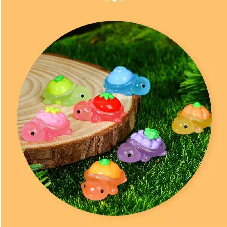 立体树脂水果乌龟配件挂件