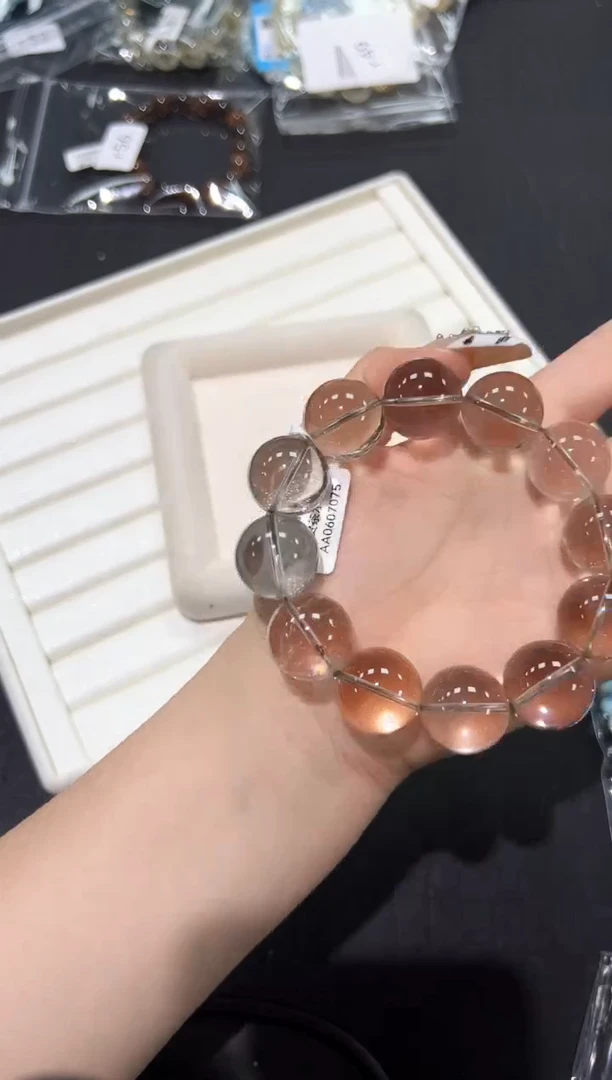 水晶手链未镶嵌58r多样性发其一【1条】默认微瑕18mm