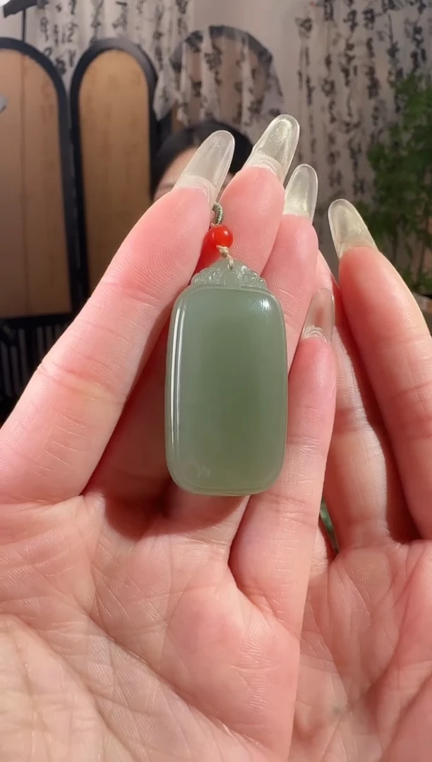 颈饰未镶嵌和田玉421无事牌