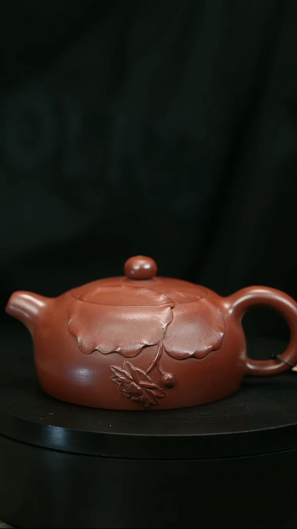 茶壶紫砂秦**雨H2228荷叶半月