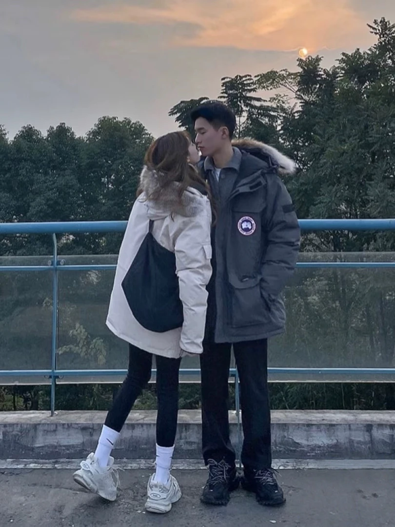 08中长款远征款狼毛连帽收口袖外穿男装冬季羽绒