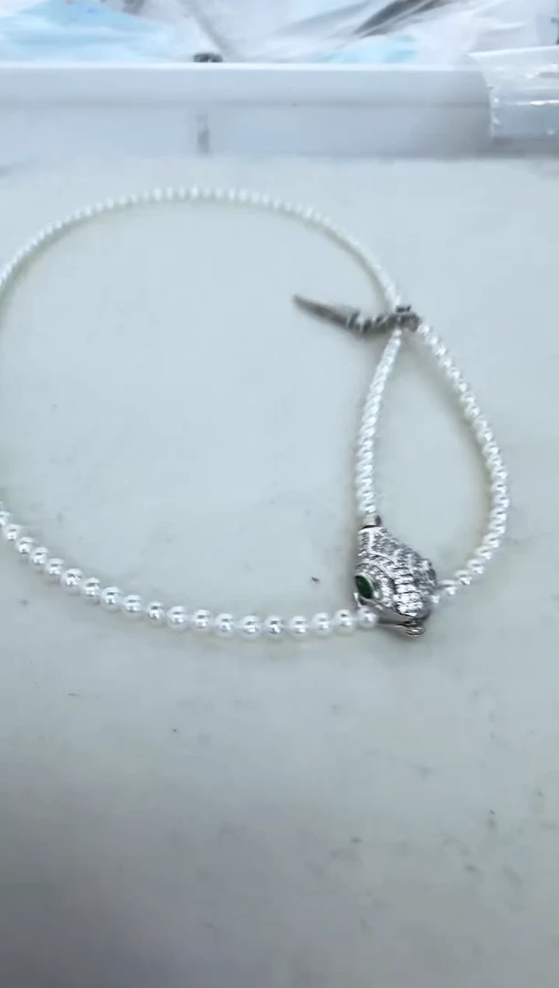 【闪购商品】淡水珍珠颈饰银S925镶嵌项链